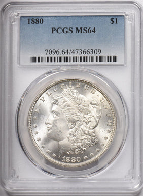 1880 Morgan Dollar Silver PCGS MS64 PC1586