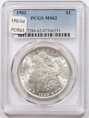 1903 Morgan Dollar Silver PCGS MS62 PC1563