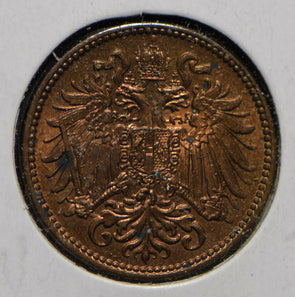 Austria 1899 2 Heller  292086 combine shipping